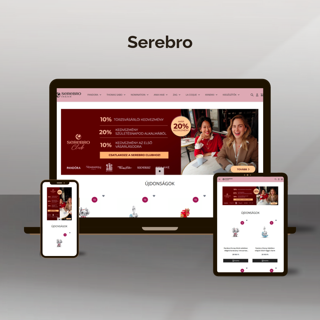 Serebro Magento 2 webshop